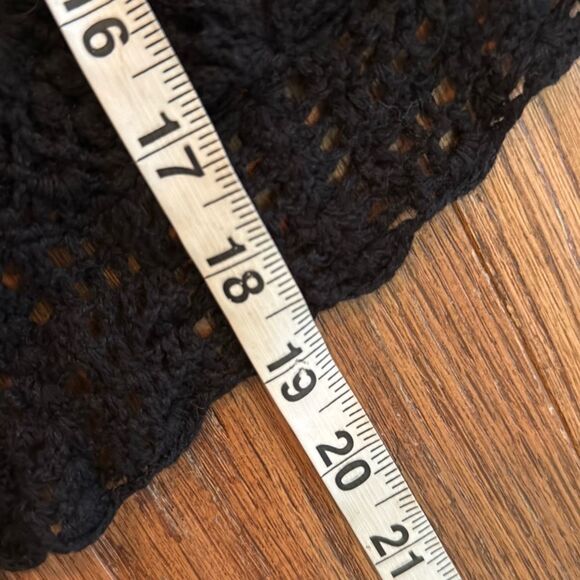 Vintage Black Crochet Cardigan - Picture 5 of 8